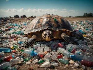 Plastic is not fantastic. Turtle.